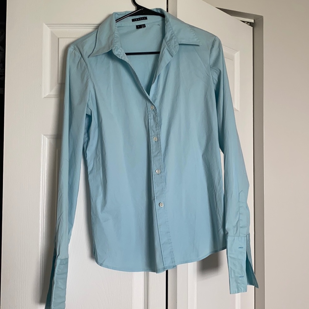 Light Blue Theory Button Down